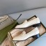 Gucci Women's Interlocking G Horsebit Loafers In White Leather