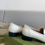 Gucci Women's Interlocking G Horsebit Loafers In White Leather