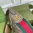 Gucci Ophidia GG Mini Hobo Bag in GG Canvas with Brown Leather