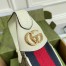 Gucci Ophidia GG Mini Hobo Bag in GG Canvas with White Leather