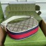 Gucci Ophidia GG Mini Hobo Bag in GG Canvas with White Leather