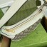 Gucci Ophidia GG Mini Hobo Bag in GG Canvas with White Leather