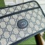 Gucci Shoulder Bag in Blue GG Supreme with Interlocking G