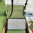 Gucci Shoulder Bag in Blue GG Supreme with Interlocking G