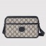 Gucci Shoulder Bag in Blue GG Supreme with Interlocking G