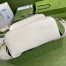 Gucci Men's Medium Backpack In White GG Embossed Leather