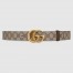 Gucci GG Marmont Reversible Belt 38MM in GG Supreme with Brown Leather