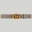 Gucci GG Marmont Reversible Belt 38MM in GG Supreme with Green Leather