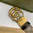 Gucci GG Marmont Reversible Belt 38MM in GG Supreme with Black Leather