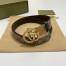 Gucci GG Marmont Reversible Belt 30MM in GG Supreme with Brown Leather