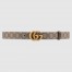 Gucci GG Marmont Reversible Belt 30MM in GG Supreme with Brown Leather