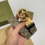 Gucci GG Marmont Reversible Belt 30MM in GG Supreme with Black Leather
