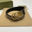 Gucci GG Marmont Reversible Belt 30MM in GG Supreme with Black Leather