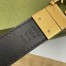 Gucci GG Marmont Reversible Belt 30MM in GG Supreme with Black Leather