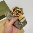 Gucci GG Marmont Reversible Belt 30MM in GG Supreme with White Leather
