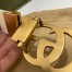 Gucci GG Marmont Reversible Belt 30MM in GG Supreme with White Leather