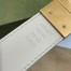 Gucci GG Marmont Reversible Belt 30MM in GG Supreme with White Leather