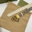 Gucci GG Marmont Reversible Belt 30MM in GG Supreme with White Leather