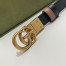 Gucci GG Marmont Reversible Belt 20MM in Pink/Black Leather