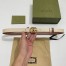 Gucci GG Marmont Reversible Belt 20MM in White/Pink/ Leather