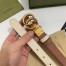 Gucci GG Marmont Reversible Belt 20MM in White/Pink/ Leather
