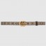 Gucci GG Marmont Reversible Belt 20MM in GG Canvas and Brown Leather
