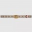Gucci GG Marmont Reversible Belt 20MM in GG Canvas and Pink Leather
