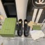 Gucci Ankle Boots in Black GG Supreme with Black Leather