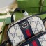 Gucci Ophidia GG Mini Bag in Blue Supreme Canvas