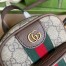 Gucci Ophidia GG Mini Bag in GG Canvas with Brown Leather