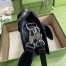 Gucci Messenger Bag with Flap in Black GG Supreme Canvas