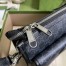 Gucci Messenger Bag with Flap in Black GG Supreme Canvas