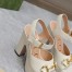 Gucci Platform Horsebit Sandals 120mm in White Leather