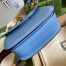 Gucci Bamboo 1947 Small Top Handle Bag in Blue Leather