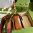 Gucci Bamboo 1947 Small Top Handle Bag in Brown Leather