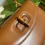 Gucci Bamboo 1947 Small Top Handle Bag in Brown Leather