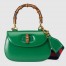 Gucci Bamboo 1947 Small Top Handle Bag in Green Leather