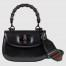 Gucci Bamboo 1947 Small Top Handle Bag in Black Leather