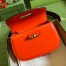 Gucci Bamboo 1947 Small Top Handle Bag in Orange Leather