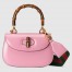 Gucci Bamboo 1947 Small Top Handle Bag in Pink Leather