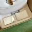 Gucci Bamboo 1947 Small Top Handle Bag in White Leather