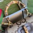 Gucci Bamboo 1947 Small Top Handle Bag in Camel Jumbo GG Canvas