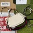 Gucci Bamboo 1947 Small Top Handle Bag in White Jumbo GG Canvas