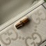 Gucci Bamboo 1947 Small Top Handle Bag in White Jumbo GG Canvas