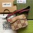 Gucci Messenger Bag in Camel Jumbo GG Canvas