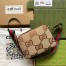 Gucci Messenger Bag in Camel Jumbo GG Canvas