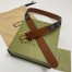 Gucci Square Buckle Belt 30MM in Blue GG Denim Jacquard 