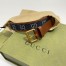 Gucci Square Buckle Belt 30MM in Blue GG Denim Jacquard 