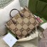 Gucci Medium Tote Bag in Brown Jumbo GG canvas