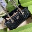 Gucci GG Marmont Small Tote in Black Matelasse Leather
